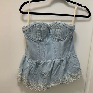 Strapless summer top!